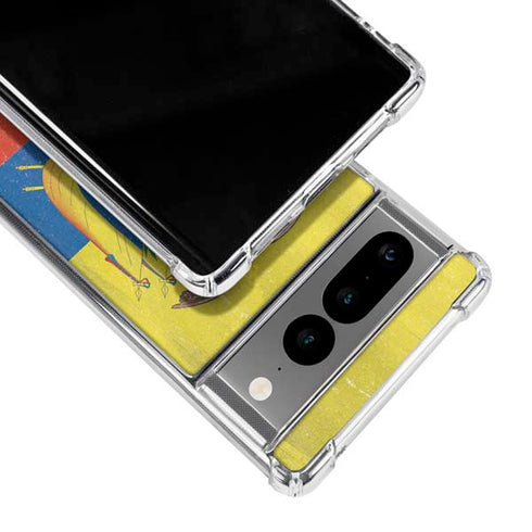 Ecuador Flag Distressed Google Pixel 7 Pro Clear Case